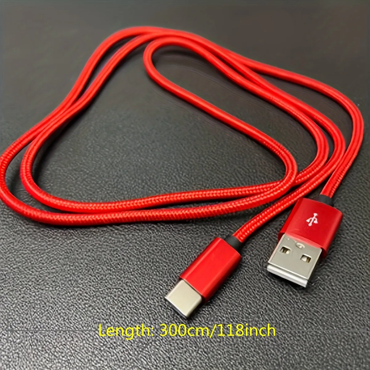 3.05 Meter Nylon Braided USB-C Charging Cable for PS5, Xbox Series X/S, and Switch Controllers