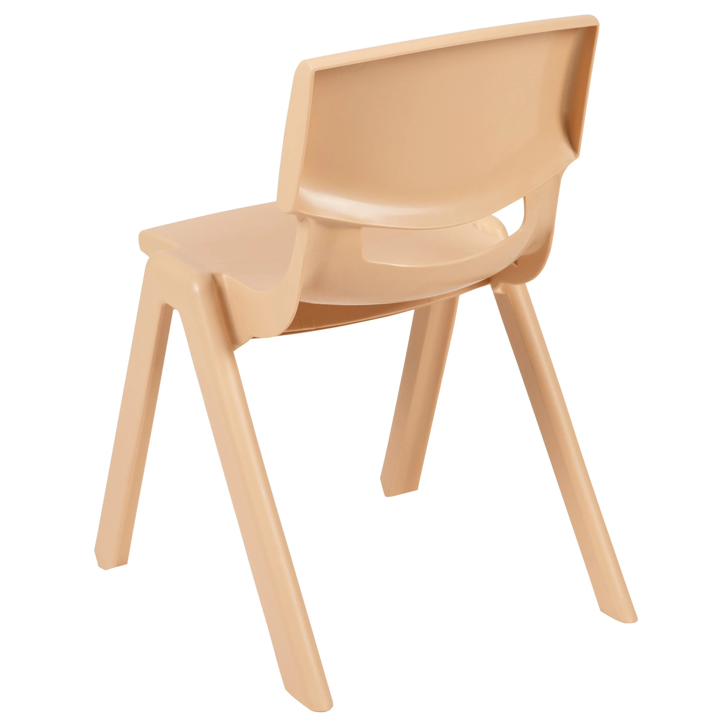 4 Pack Plastic Stackable School Chairs with 13.25" Seat Height