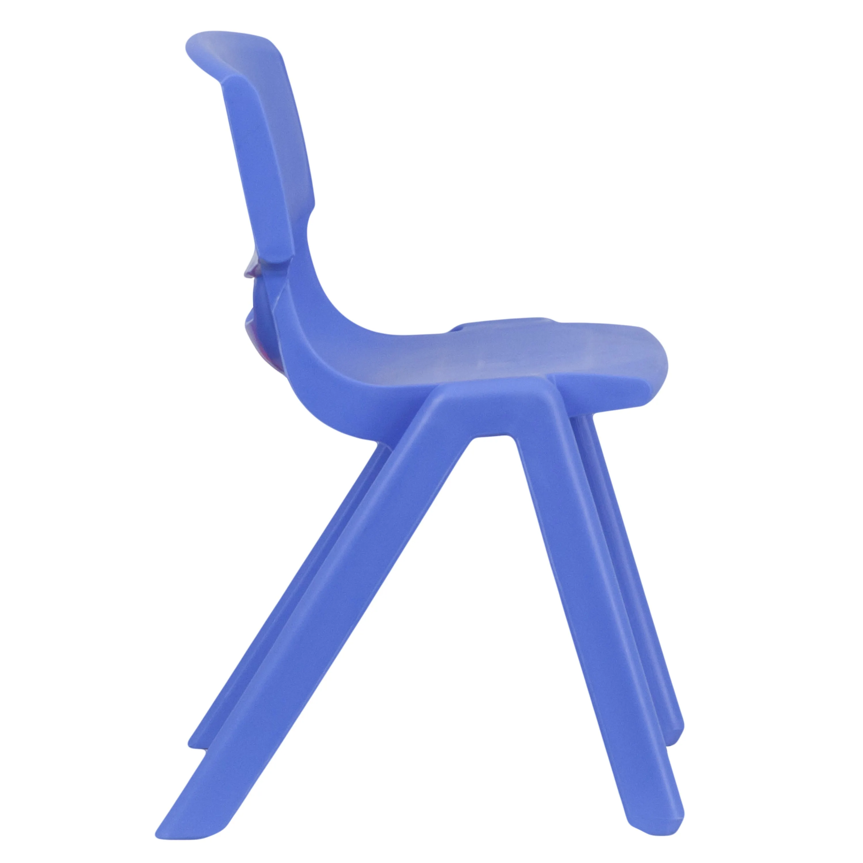 4 Pack Plastic Stackable School Chairs with 13.25" Seat Height