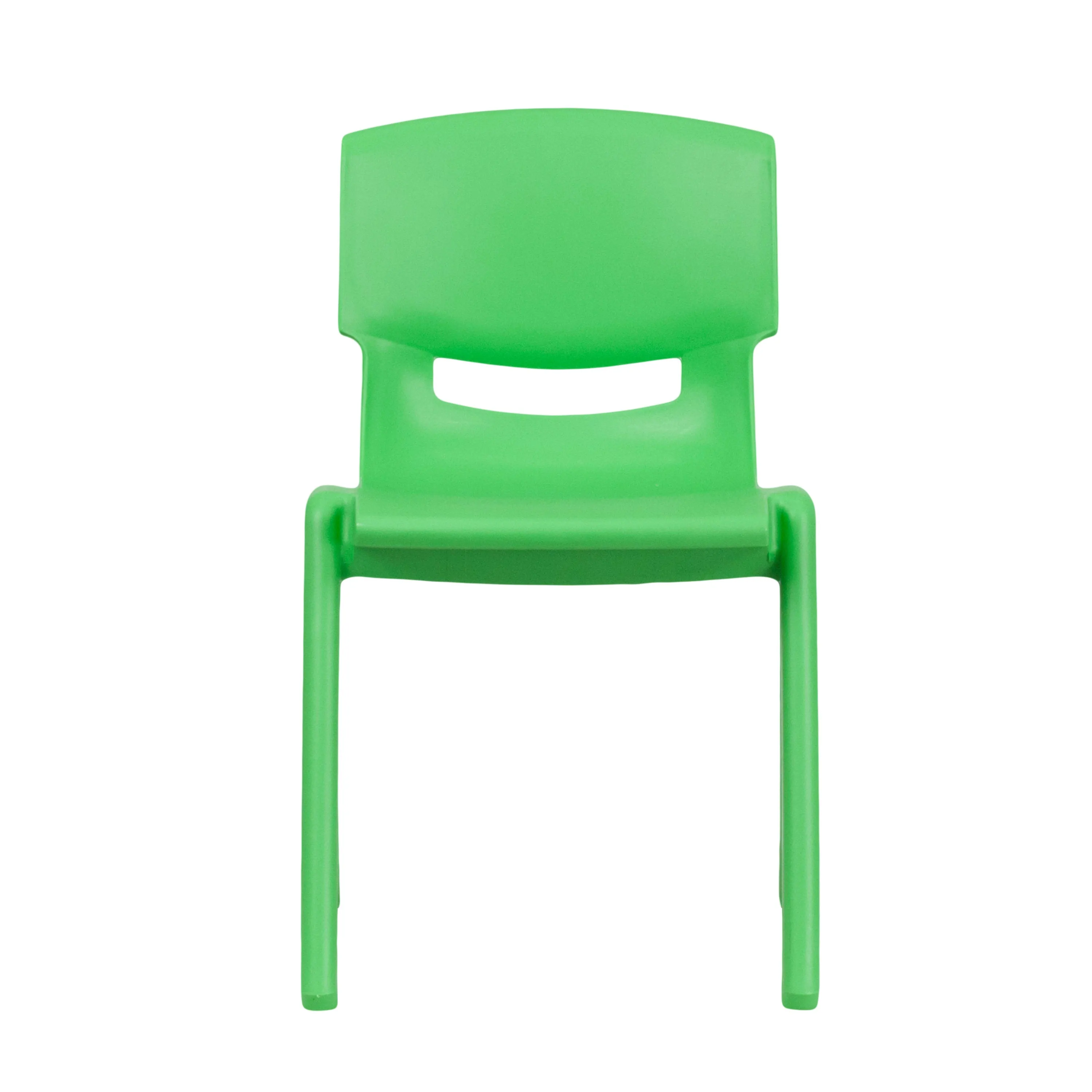 4 Pack Plastic Stackable School Chairs with 13.25" Seat Height