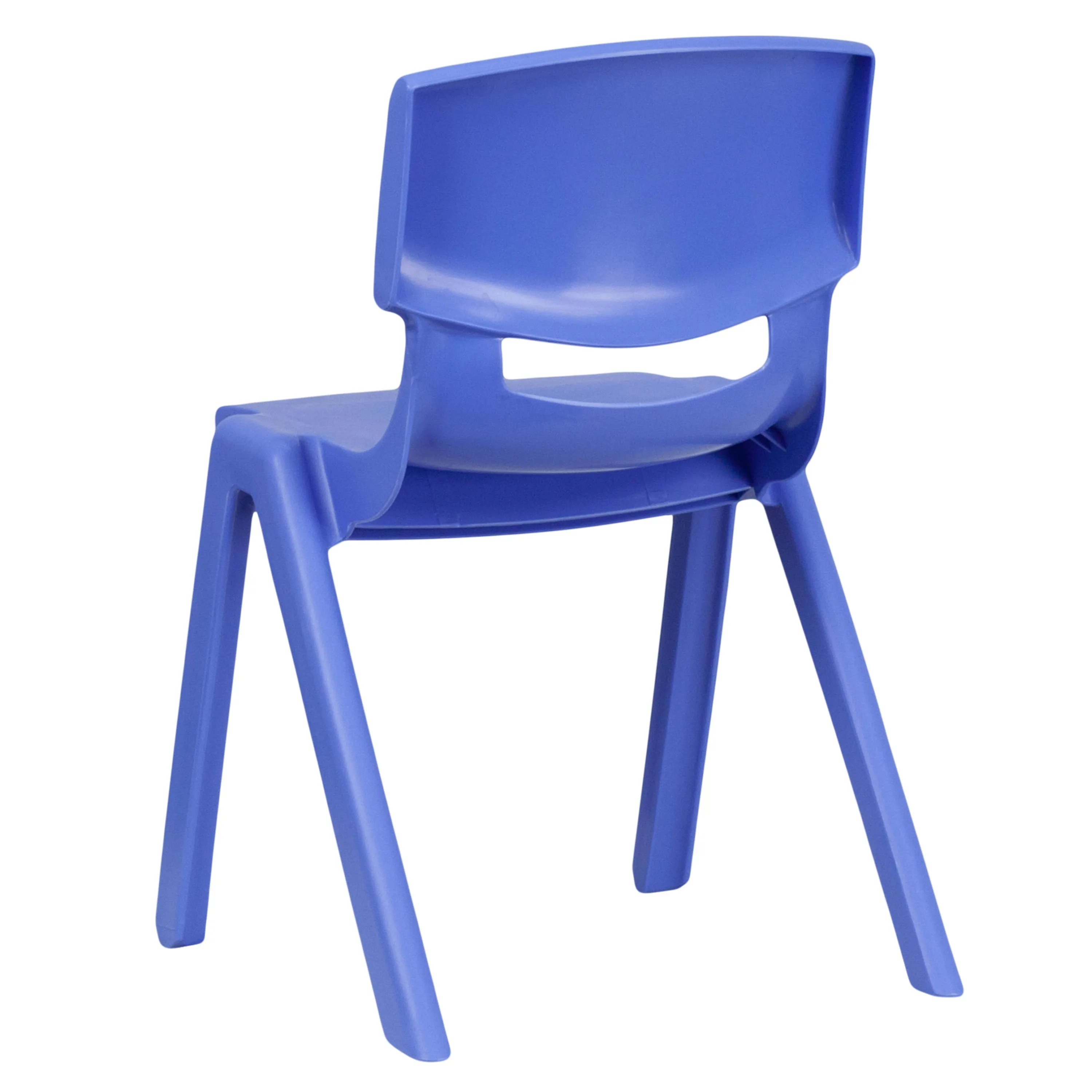 4 Pack Plastic Stackable School Chairs with 13.25" Seat Height