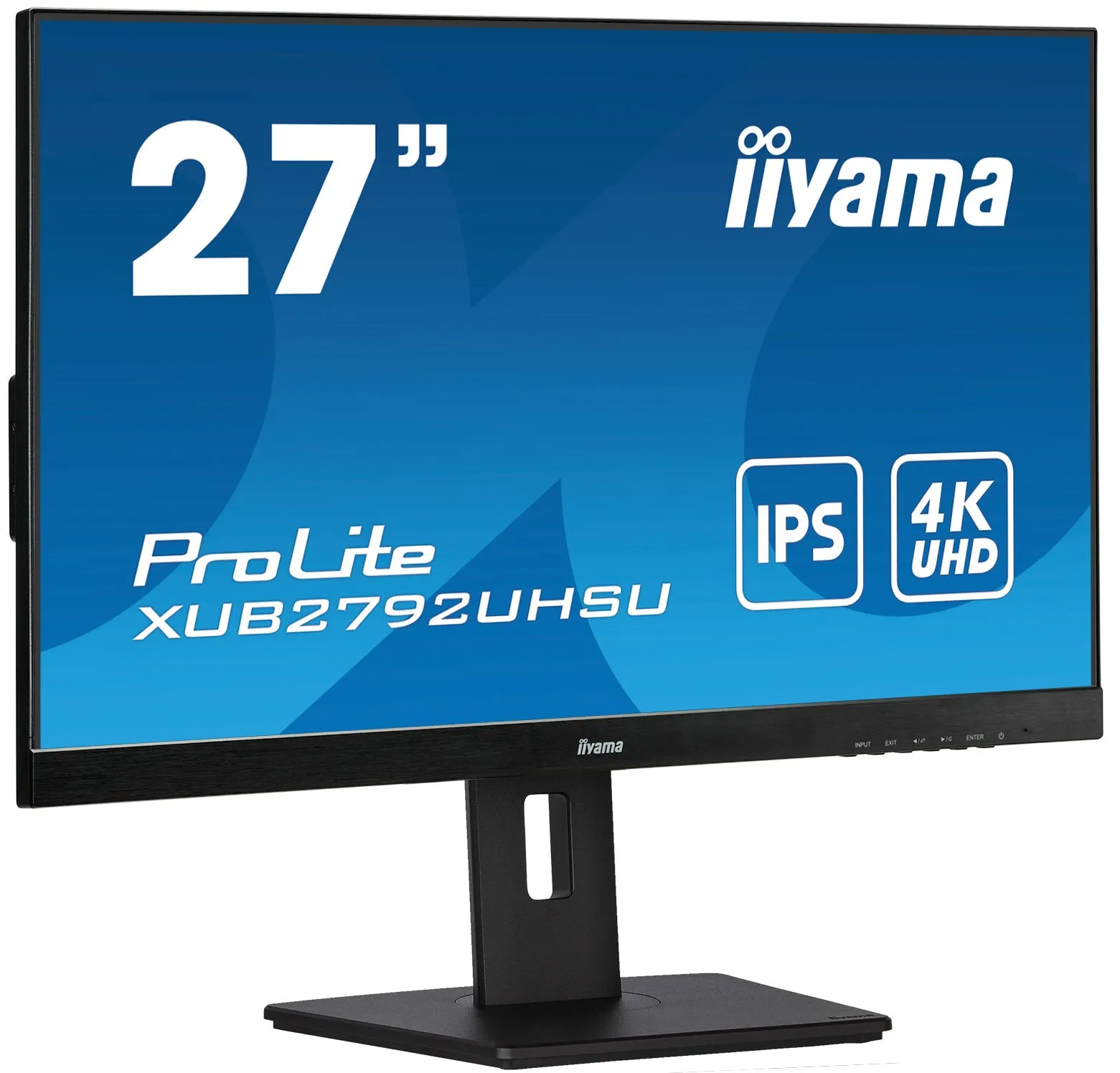 68,6Cm/27" (3840X2160) Iiyama Prolite Xub2792uhsu-B5 4K Led Ips 60Hz 4Ms Hdmi Dp Usb-C Ls Black