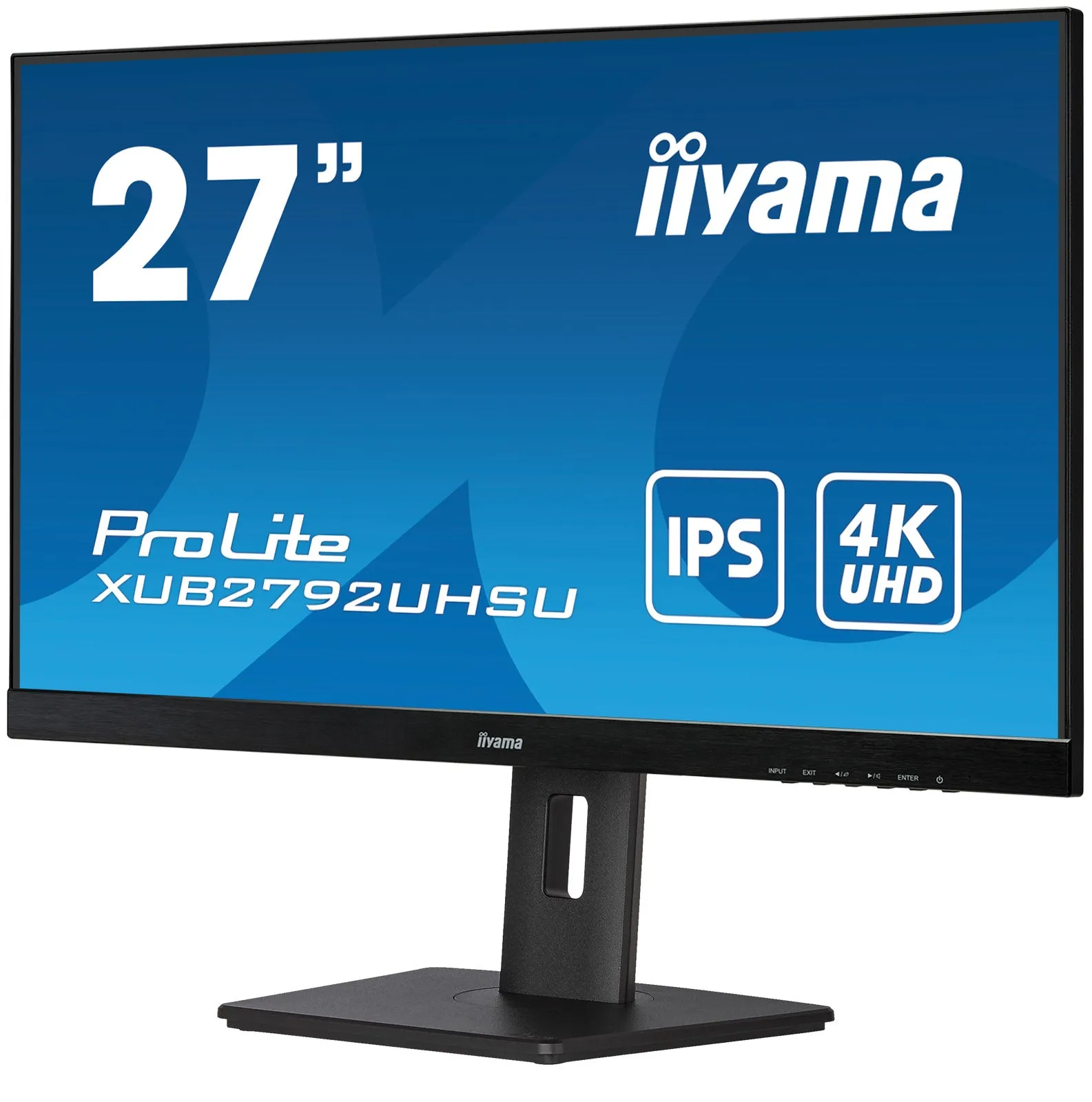 68,6Cm/27" (3840X2160) Iiyama Prolite Xub2792uhsu-B5 4K Led Ips 60Hz 4Ms Hdmi Dp Usb-C Ls Black