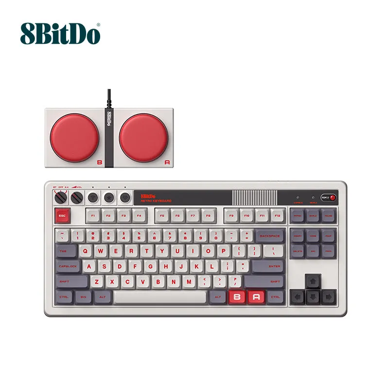 8Bitdo Retro Knob 87keys Mechanical Keyboard