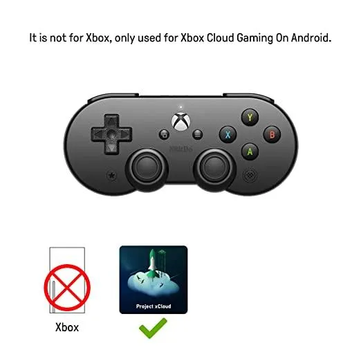 8BITDO SN30 Pro Bluetooth Controller For Xbox Cloud Android/Pc (Mobile Clip Is Not Included) (80DL)