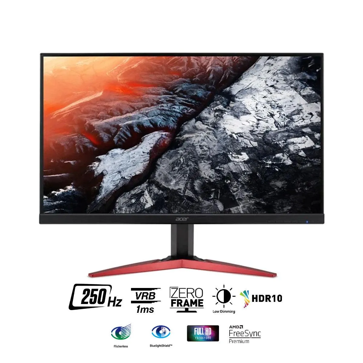 Acer KG251Q ZBMIIPX 24.5" 250Hz FHD Gaming Monitor