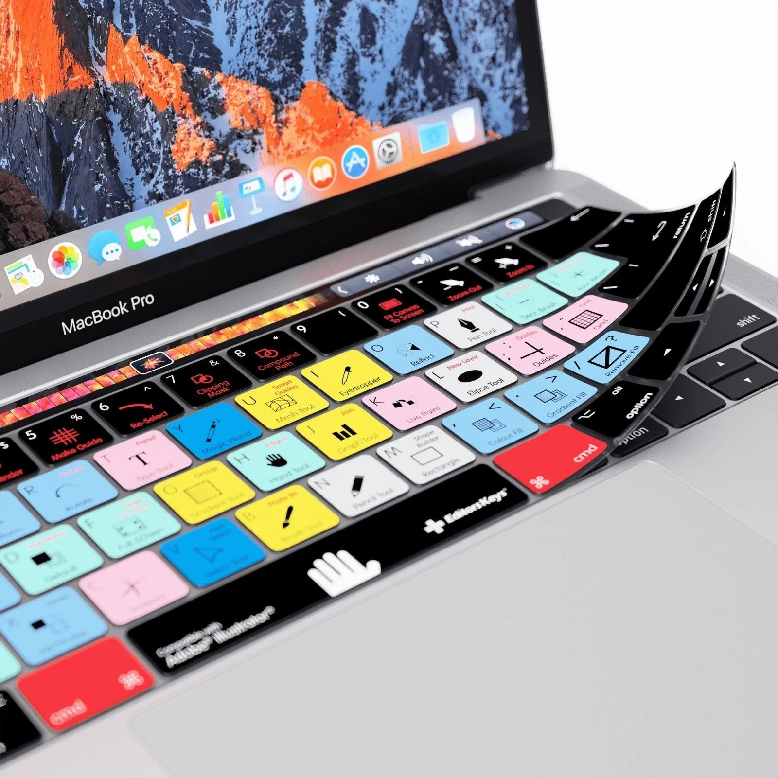 Adobe Illustrator Keyboard Covers for MacBook and iMac