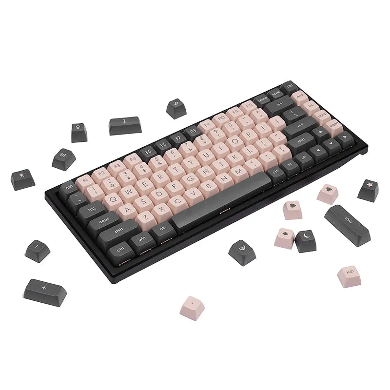 Ajazz Peace Keycap Set 129 Keys JSA Profile PBT Doubleshot