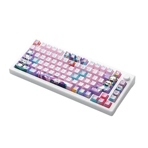 Akko 7th Anniversary MOD 007B HE PC Multi-Modes RGB Hot-Swappable Mechanical Keyboard (Akko Cream Yellow Magnetic Switch)