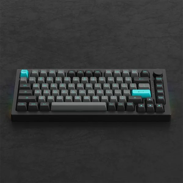 Akko Black & Cyan 5075B Plus Multi-Modes RGB Mechanical Keyboard (Akko CS Wine Red)