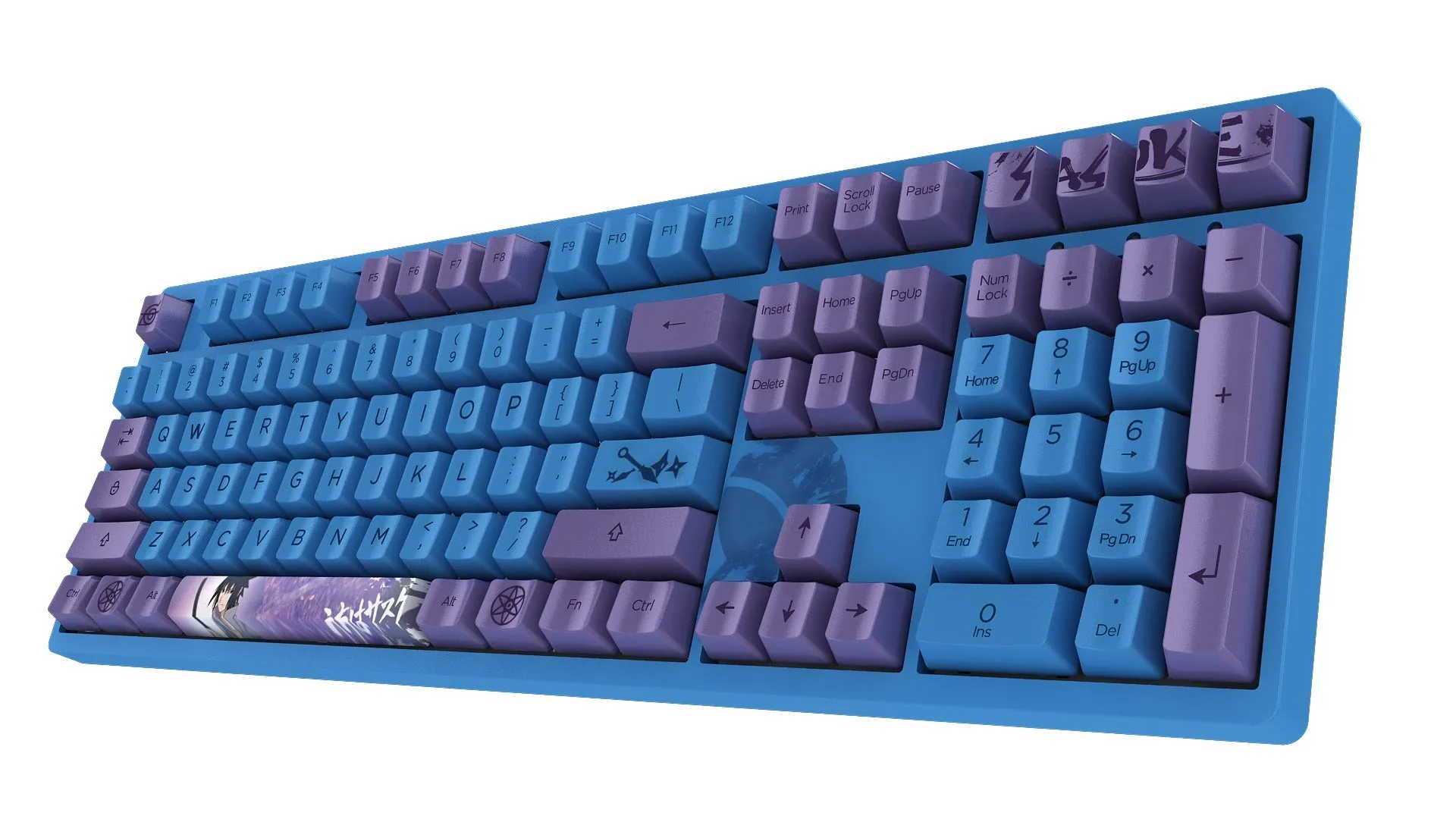 Akko Naruto Shippuden Sasuke 3108 V2 Wired Mechanical Keyboard (Akko 2nd Gen Pink)