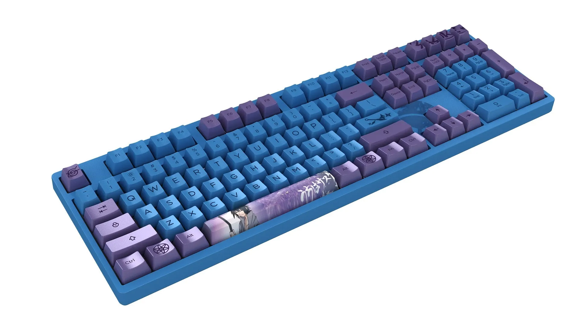 Akko Naruto Shippuden Sasuke 3108 V2 Wired Mechanical Keyboard (Akko 2nd Gen Pink)