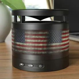 American Flag Metal Bluetooth Speaker and Wireless Charging Pad