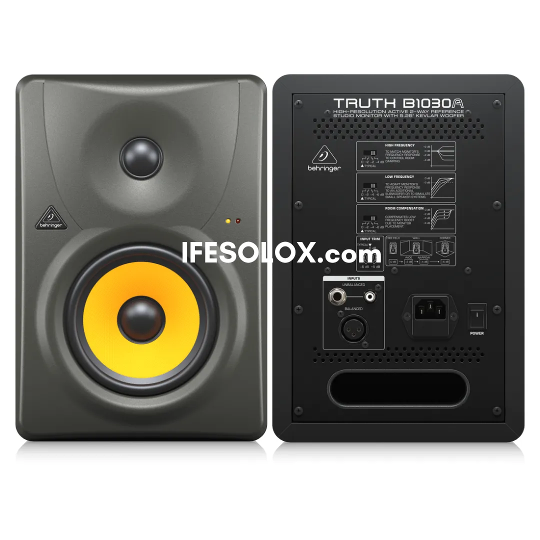 Behringer TRUTH B1030A Bi-amp 75W 5.25" Active 2-Way Reference Studio Monitor Speaker - Brand New