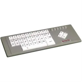 Big Keys Plus Large Key Desktop Keyboard with White Keys and Upper Case QWERTY Layout