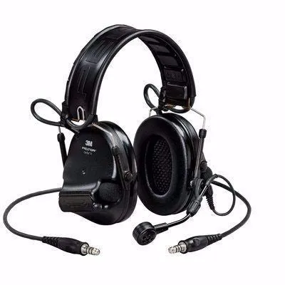 Black 3M PELTOR Swat-Tac VI NIB Dual Comm Headset, Single Freq, 915 Mhz, MT20H682FB-19N SVS