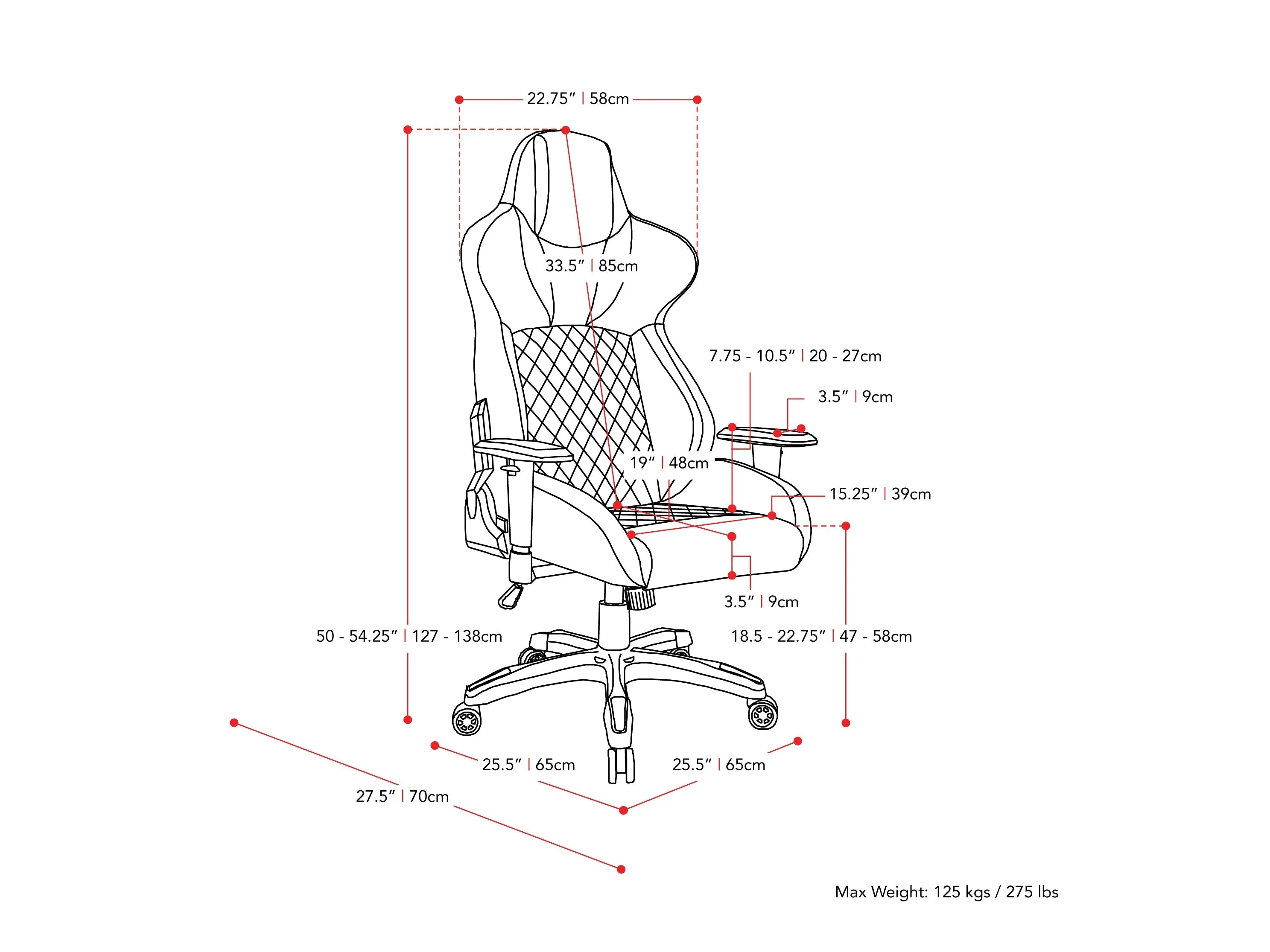 Black and Grey Gaming Office Chair