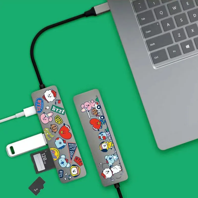 BT21 Hole in One 6-in-1 Multi USB Type-C Hub