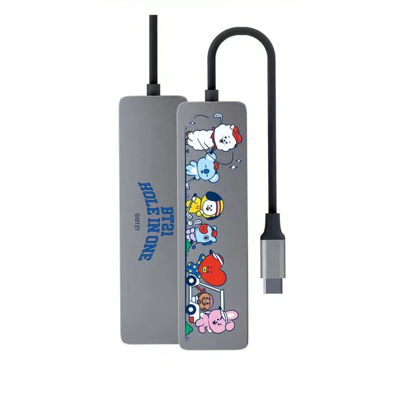 BT21 Hole in One 6-in-1 Multi USB Type-C Hub