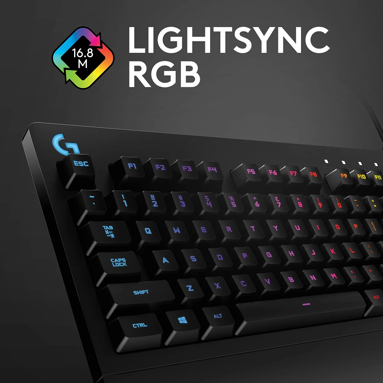 Certified Refurbished - Logitech G213 Prodigy Gaming Keyboard, LIGHTSYNC RGB Backlit Keys - Black