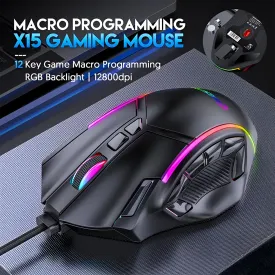 Dragon MAX 12800 DPI 12 Key RGB Gaming Mouse