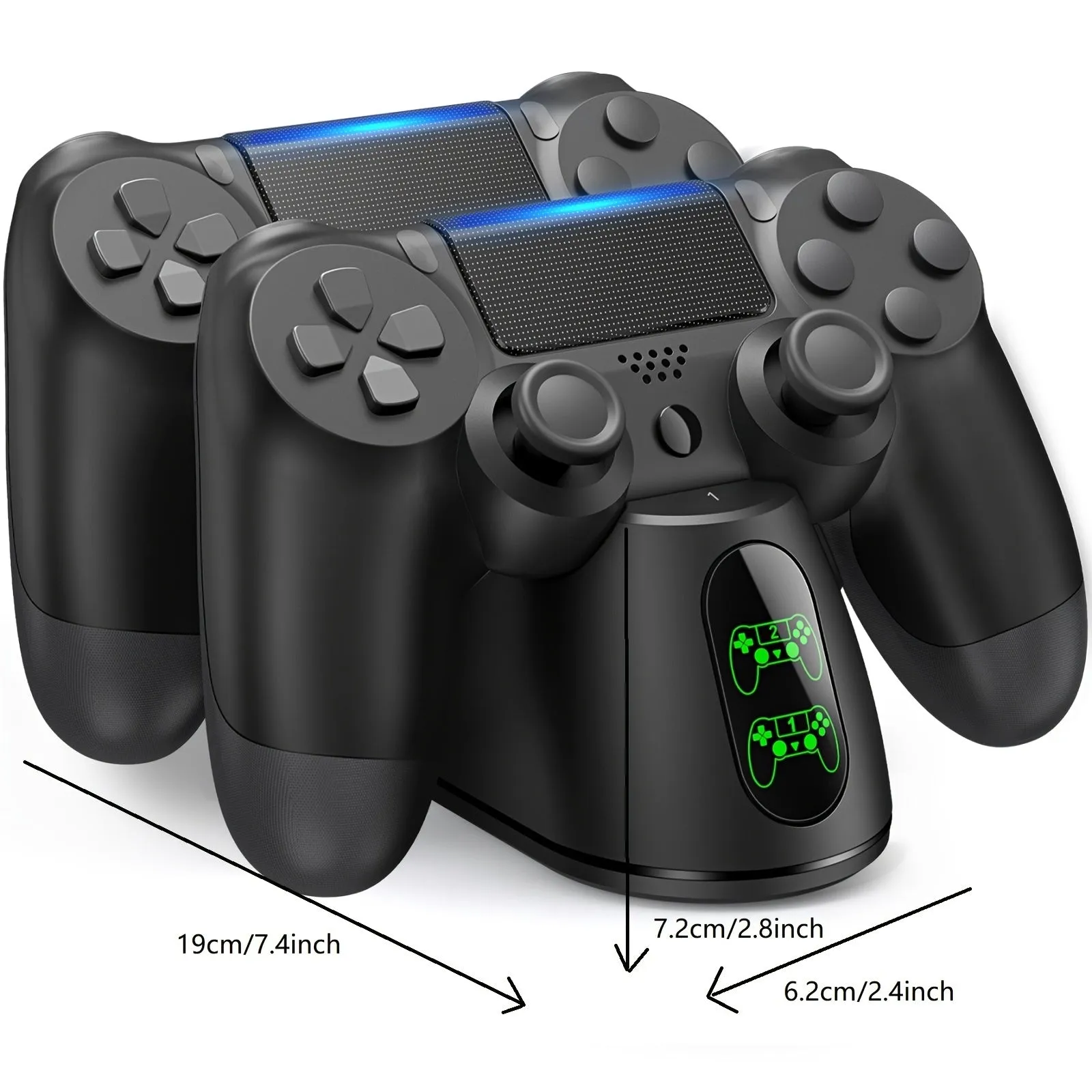 Dual Wireless Controller Charging Dock for PS4