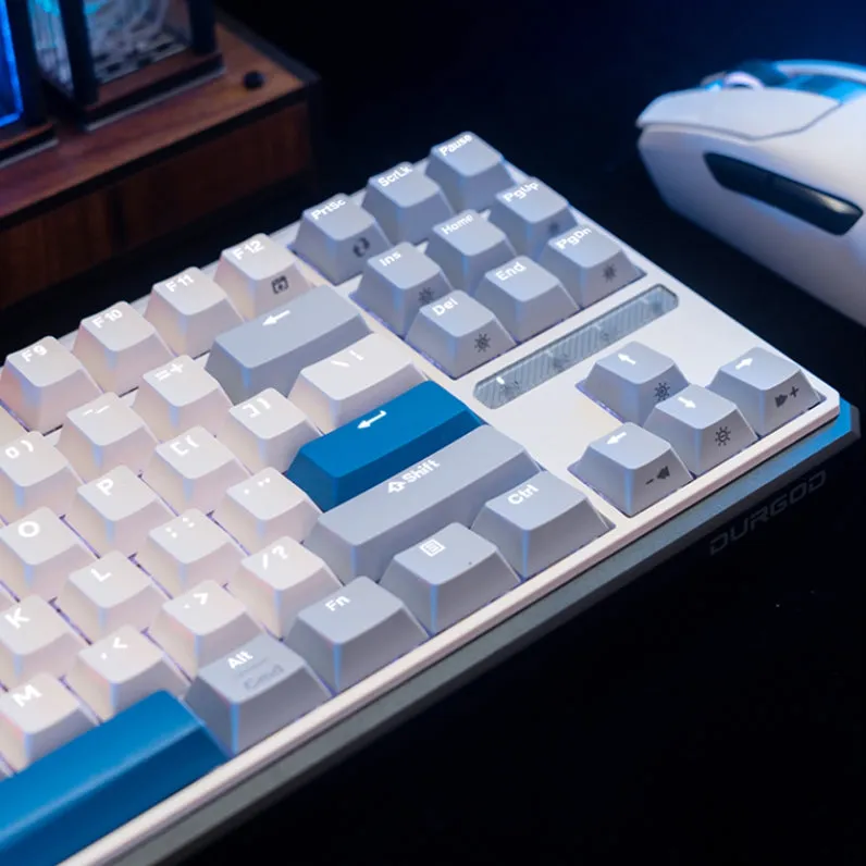 DURGOD K610W/K620W White Backlight Mechanical Keyboard