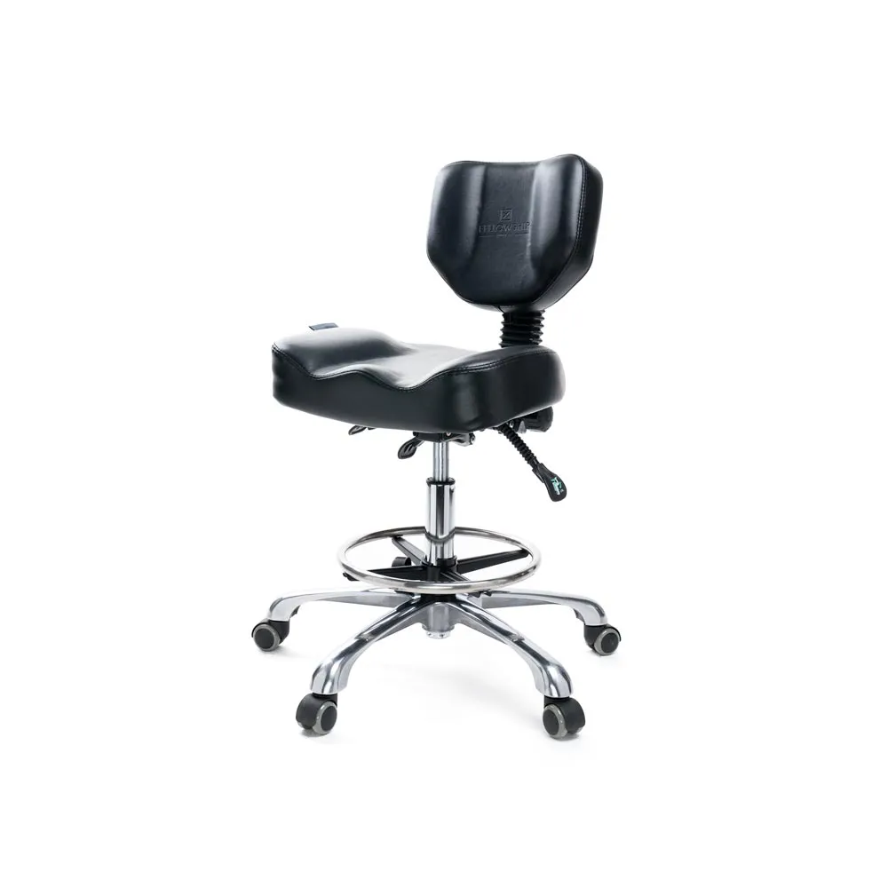 Fellowship Black Adjustable Tattoo Artist Chair 9942