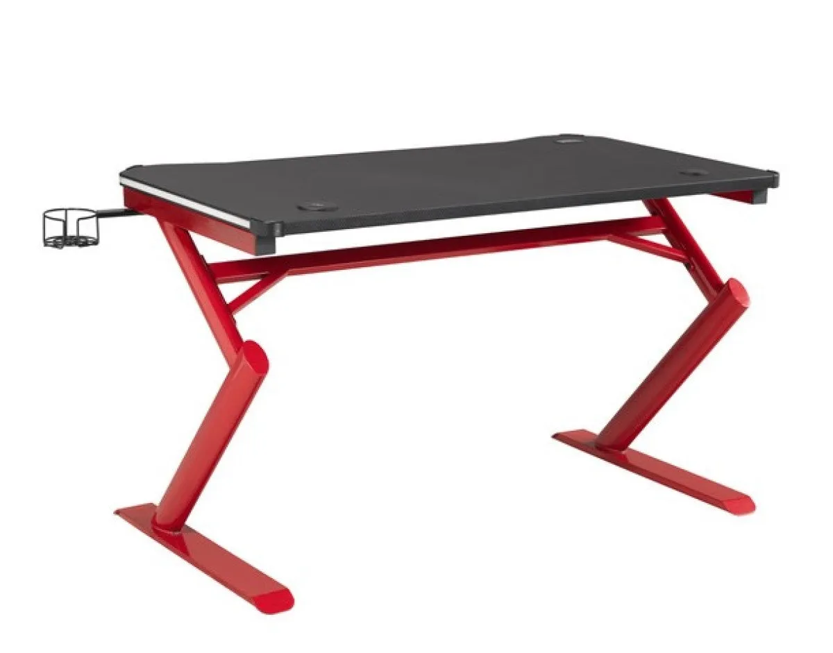 Gaming Desk & Chair Set, Black/Red