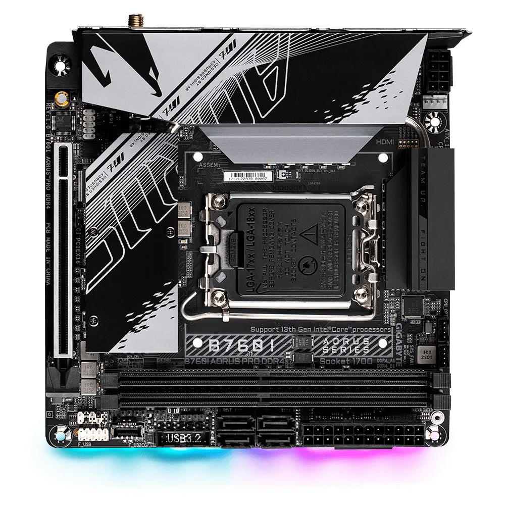 Gigabyte Mainboard B760i Aorus Pro Ddr4 - Mini-Itx - Socket Intel 1700 - Intel B760