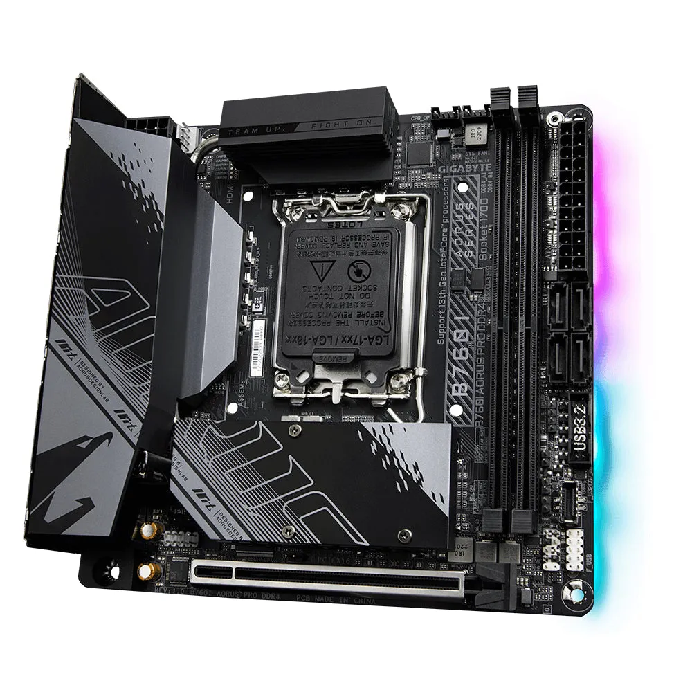 Gigabyte Mainboard B760i Aorus Pro Ddr4 - Mini-Itx - Socket Intel 1700 - Intel B760