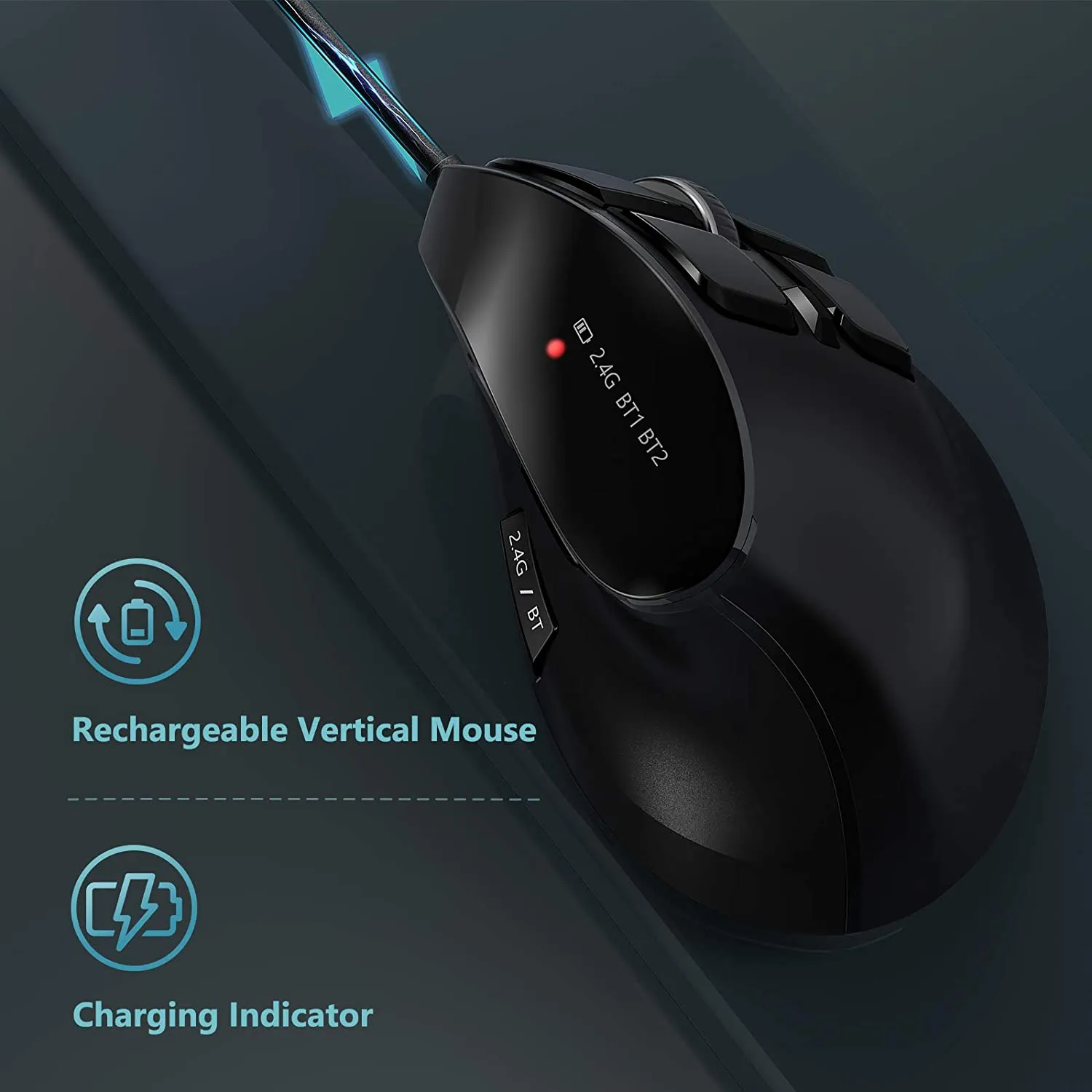 IWG-SGM01 Rechargeable Bluetooth Ergonomic Mouse