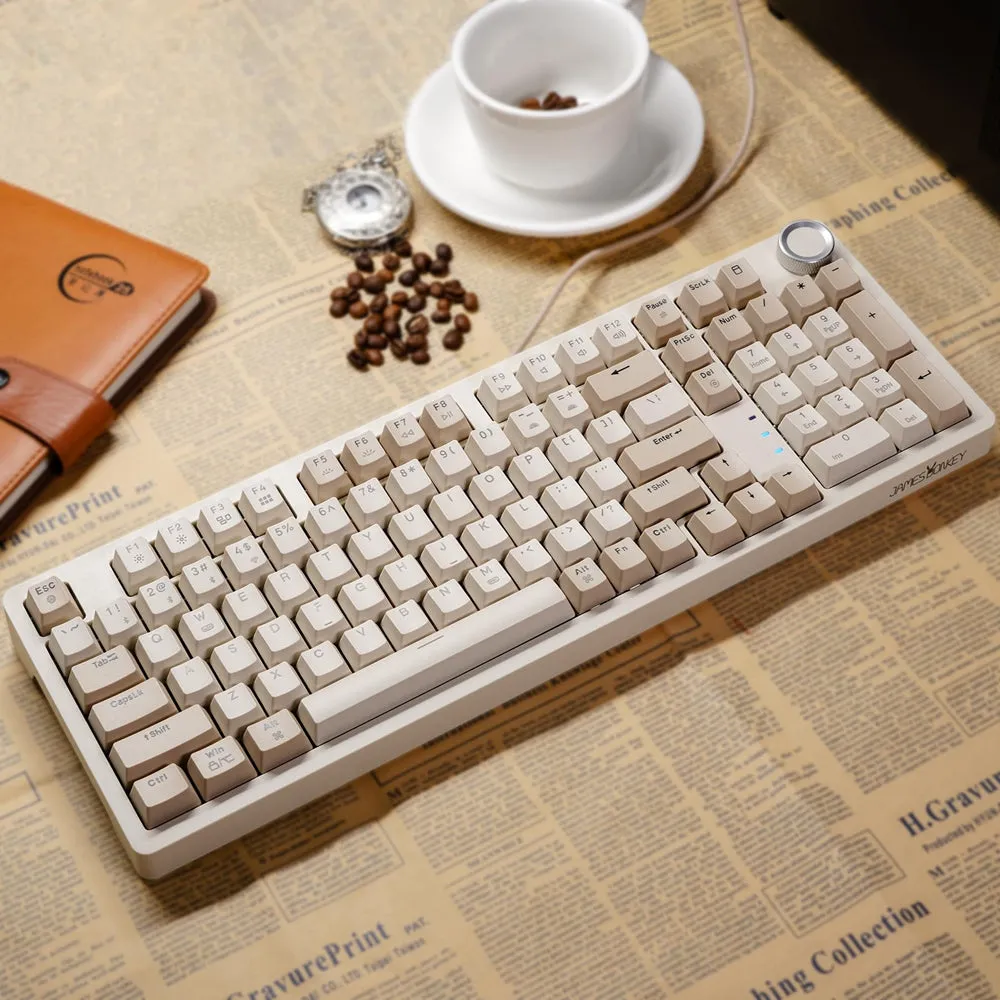 JAMESDONKEY RS2 Hot-swap White Light Mechanical Keyboard