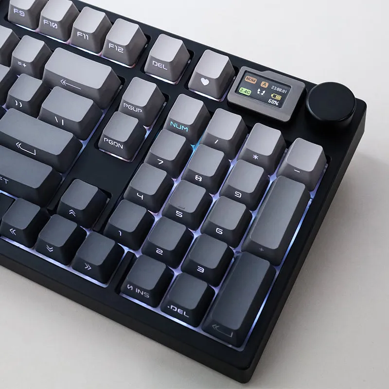 Keydous NJ98 Hot-Swappable Display Screen with Knob Mechanical Keyboard