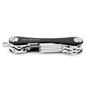 KeySmart Orginal - Compact Key Holder and Keychain Organiser (Up to 8 Keys) - Black