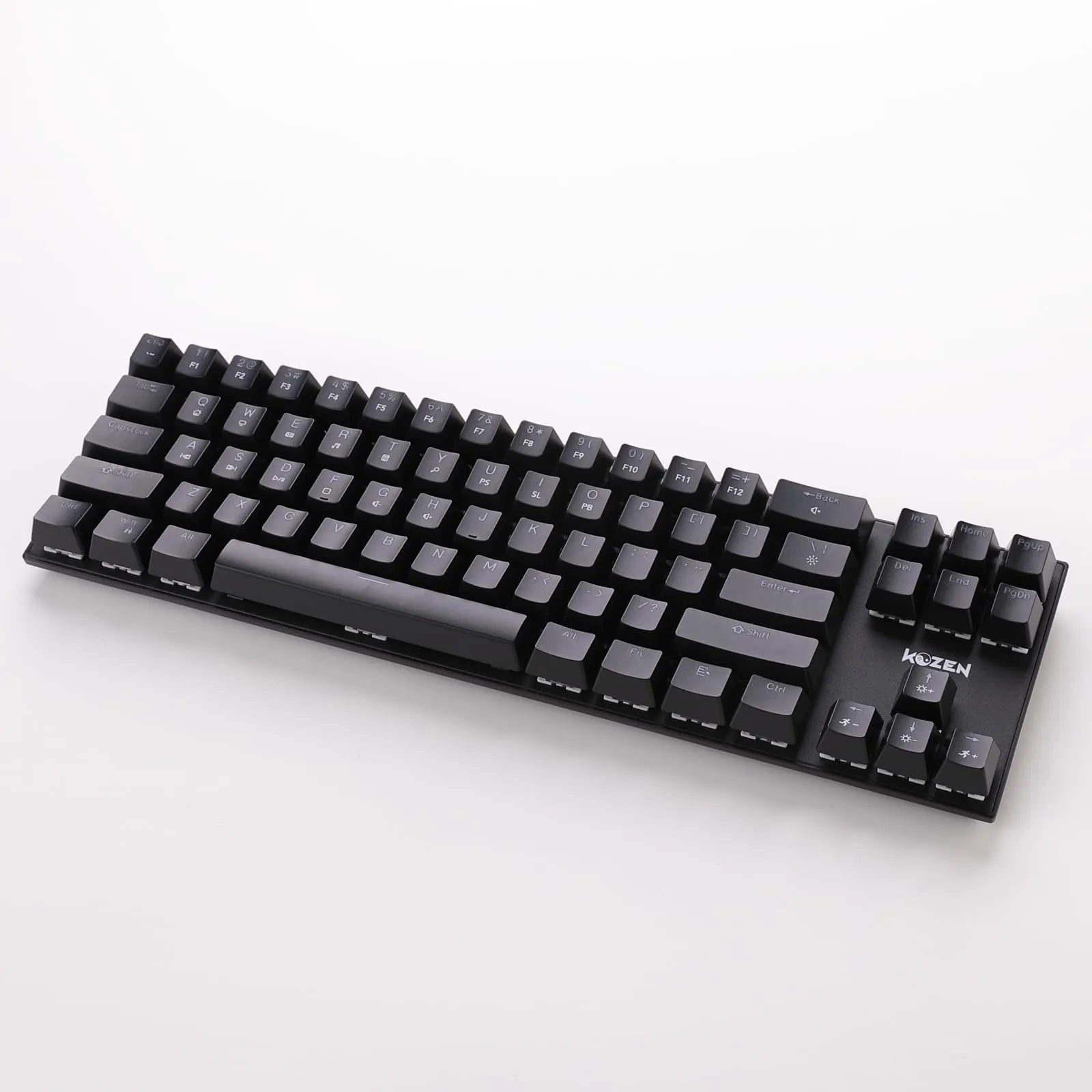 KOZEN Mechanical Keyboard, Gaming Keyboard with Rainbow Backlight & 70% Form Factor | Full Key Rollover, GaoTe MX-Blue Switches, 71 Keycaps, Keyboard Wired, USB Type C Braided Cable, Black