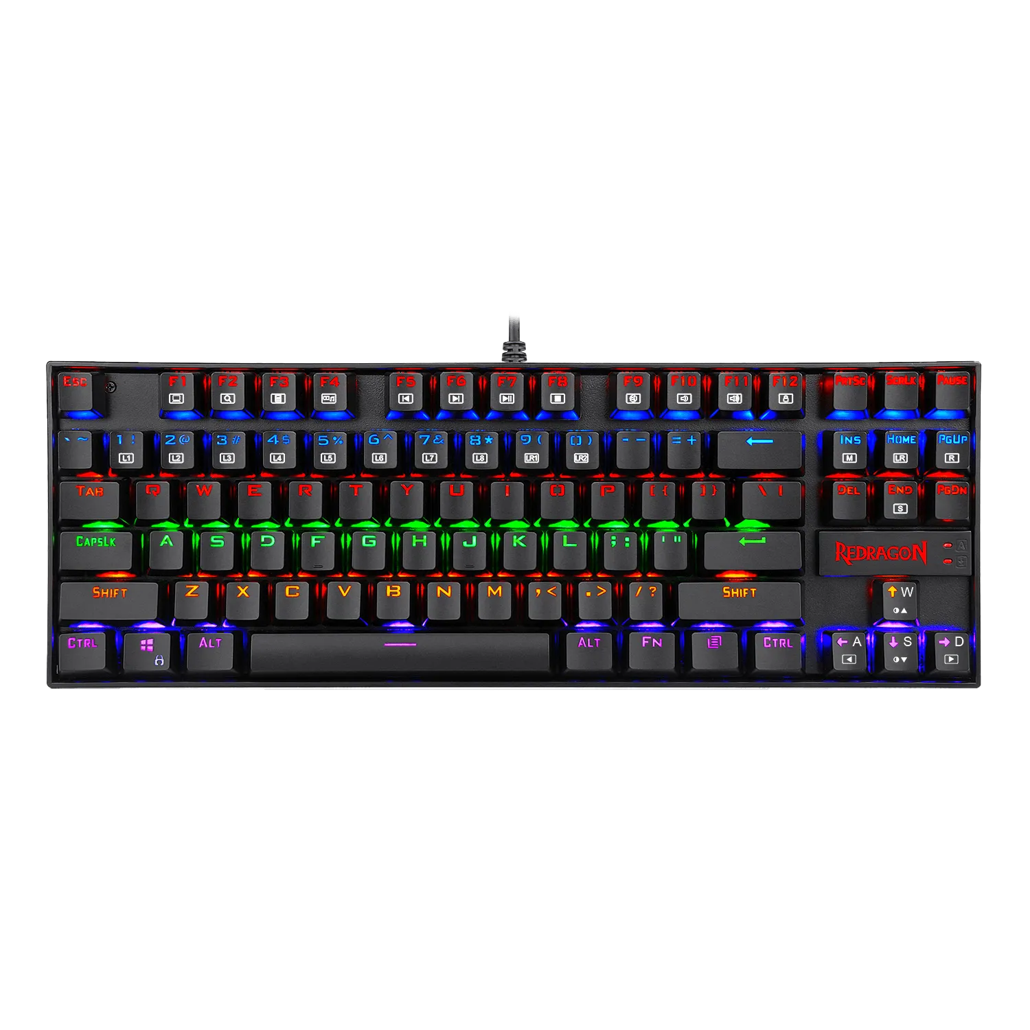 KUMARA K552 LED Rainbow Backlit Wired Keyboard