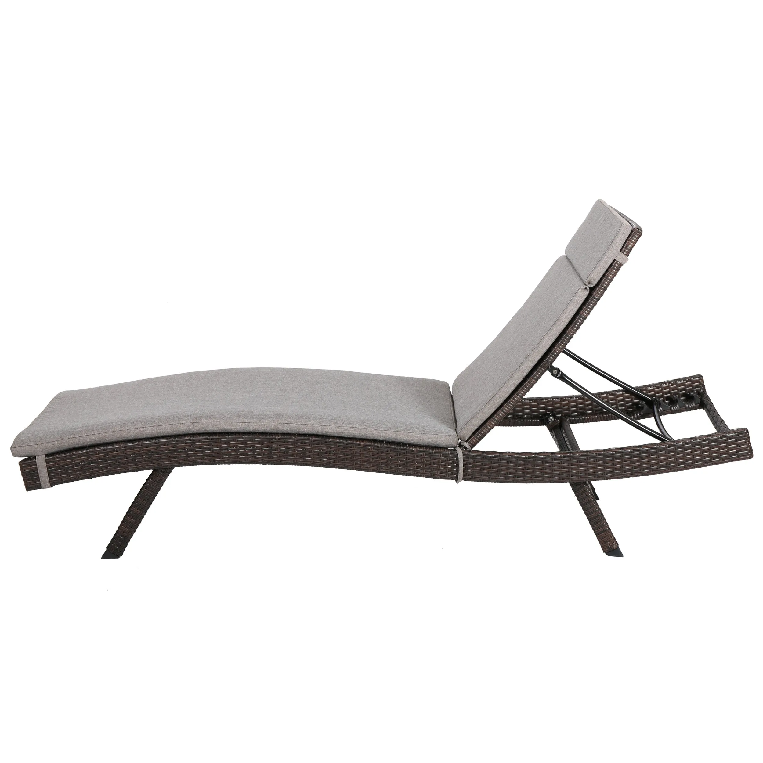 Lakeport Outdoor Adjustable Chaise Lounge Chairs w/ Cushions (set of 2)