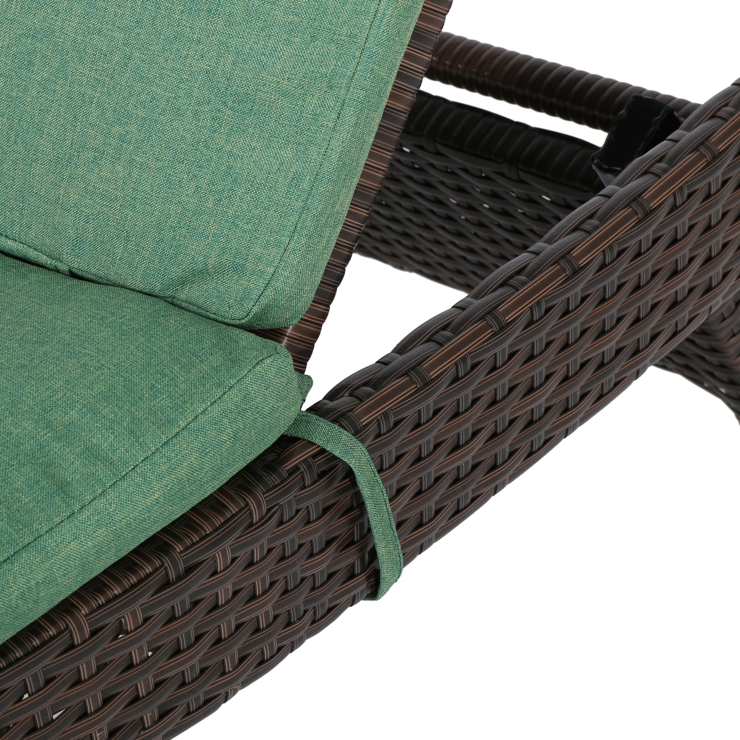 Lakeport Outdoor Adjustable Chaise Lounge Chairs w/ Cushions (set of 2)