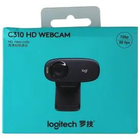 Logitech (720p / 30fps) HD Webcam C310 - Black (960-001000)