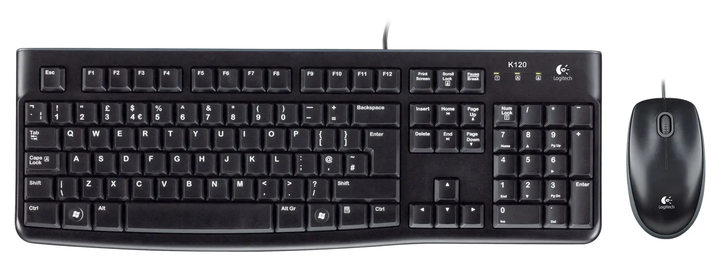 Logitech Mk120 Corded Desktop Qwerty Us