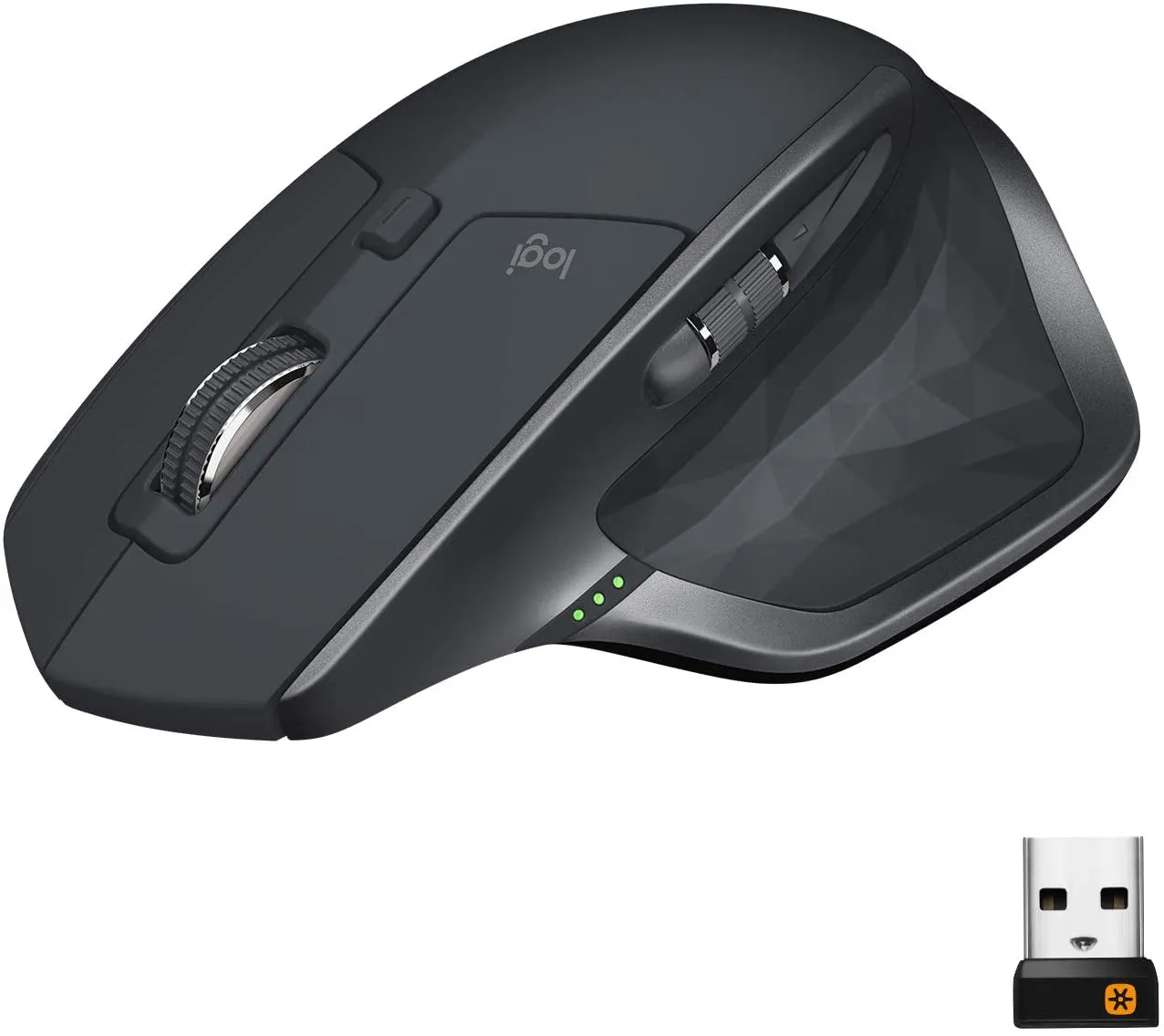 Logitech MX Master 2S Wireless Mouse – Use on Any Surface, Hyper-Fast Scrolling, Ergonomic Shape, Rechargeable, Control Upto 3 Apple Mac and Windows Computers, Graphite (Discontinued by Manufacturer)