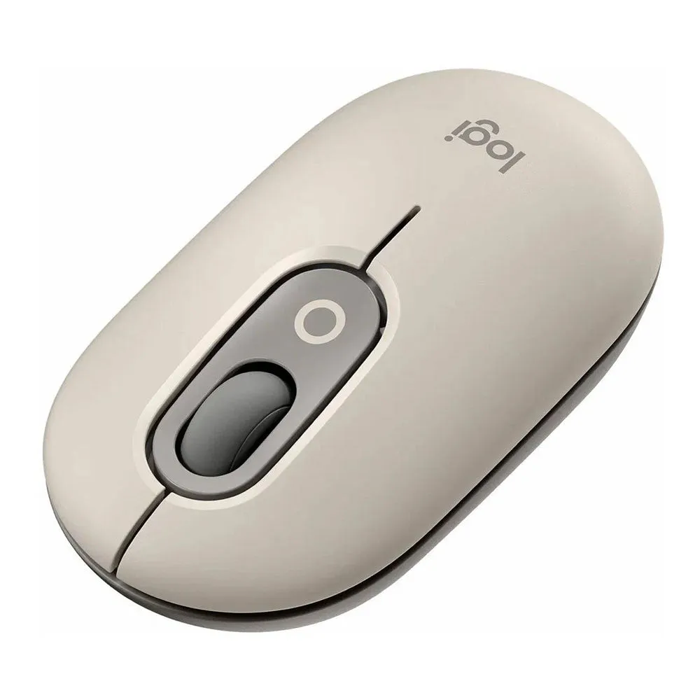 Logitech POP Wireless Mouse, Beige-Gray