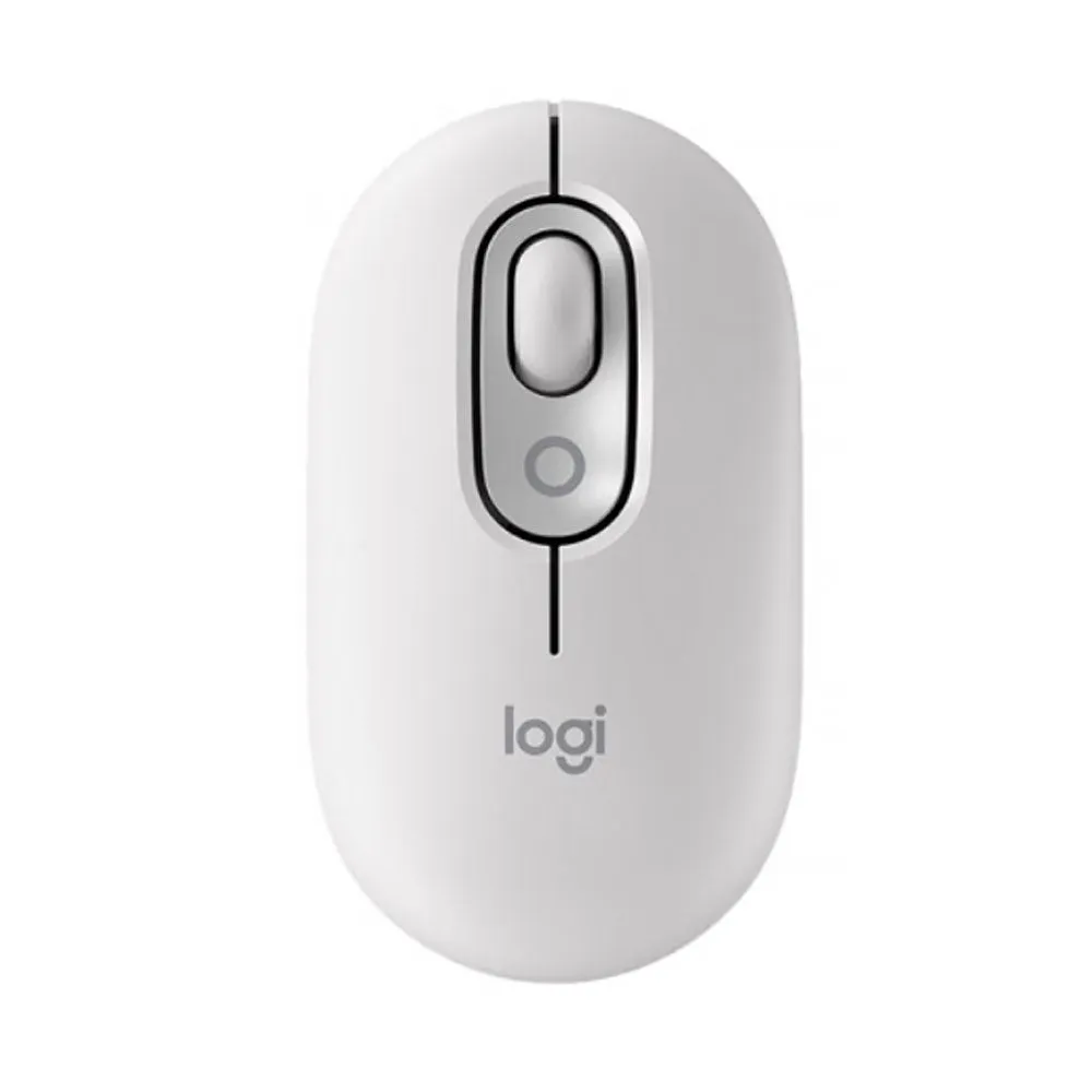 Logitech POP Wireless Mouse, Pearl White