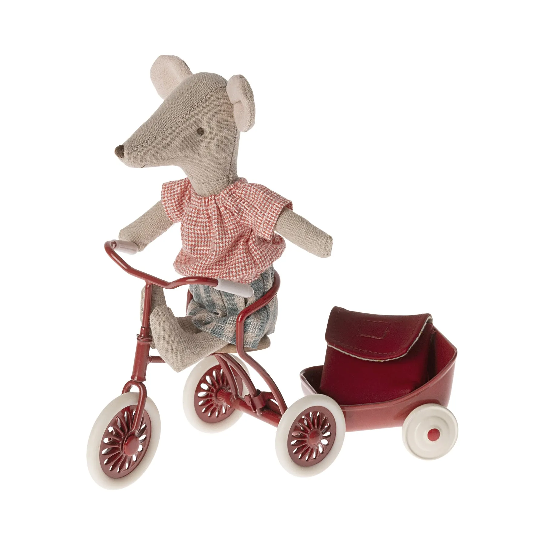 Maileg Tricycle, Mouse  - Red