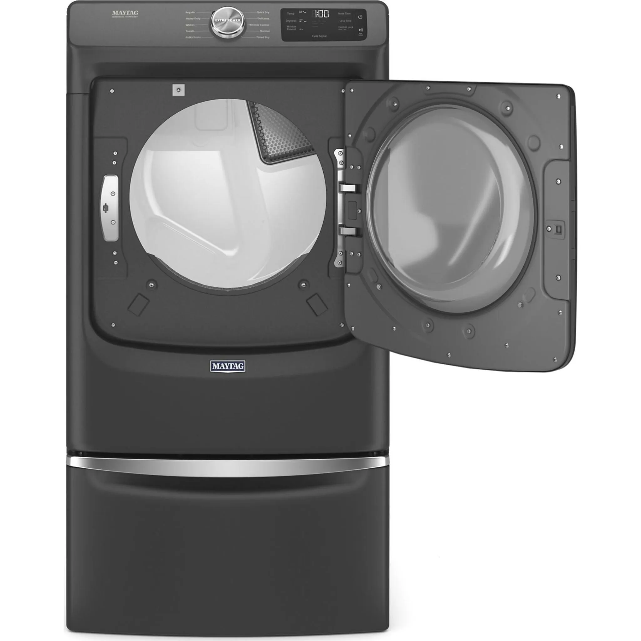 Maytag Front Load Electric Dryer with Extra Power and Quick Dry cycle - 7.3 cu. ft. (YMED5630MBK)