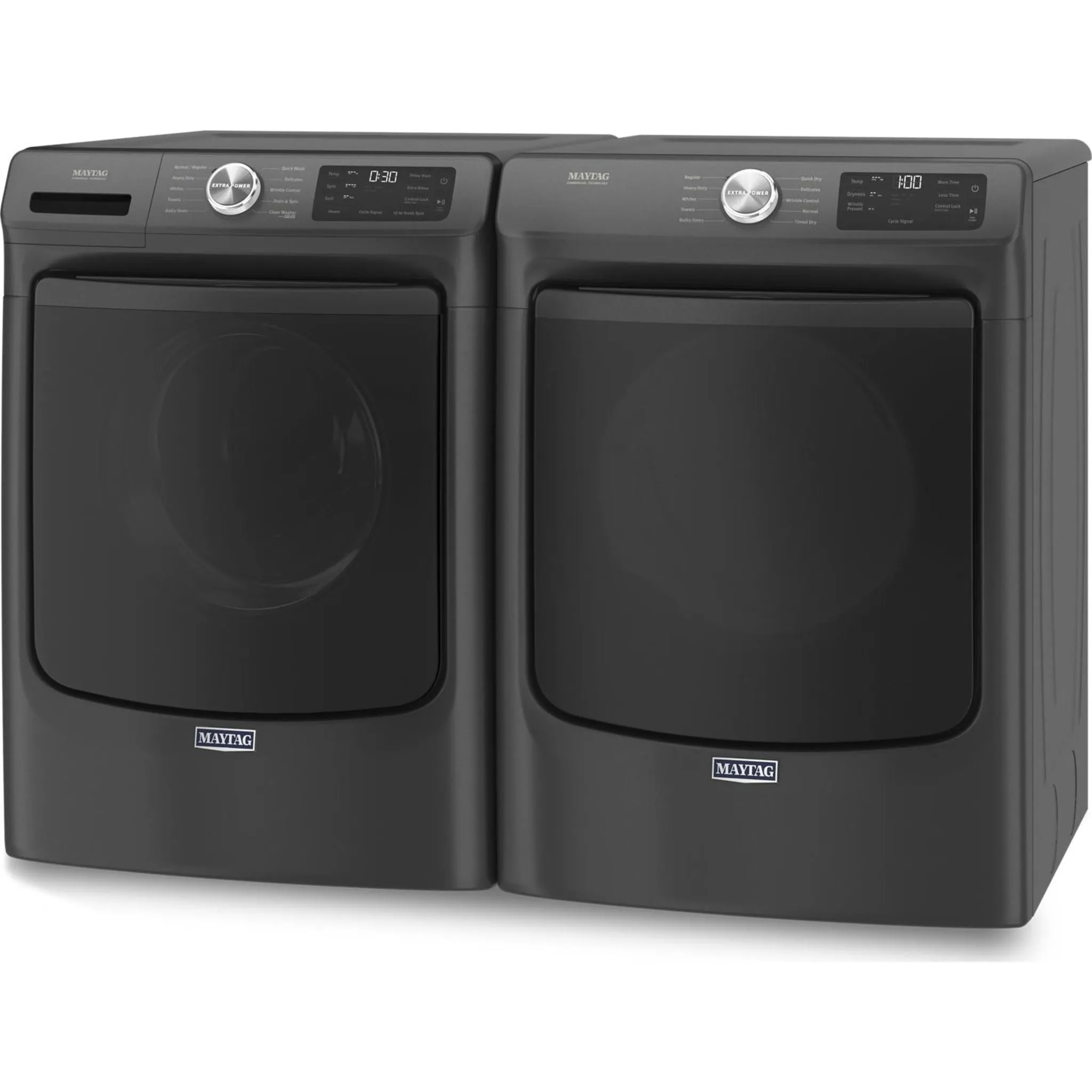 Maytag Front Load Electric Dryer with Extra Power and Quick Dry cycle - 7.3 cu. ft. (YMED5630MBK)