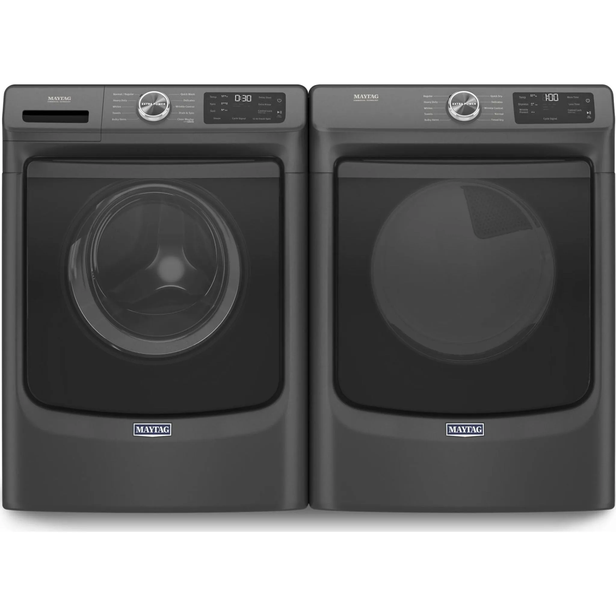 Maytag Front Load Electric Dryer with Extra Power and Quick Dry cycle - 7.3 cu. ft. (YMED5630MBK)