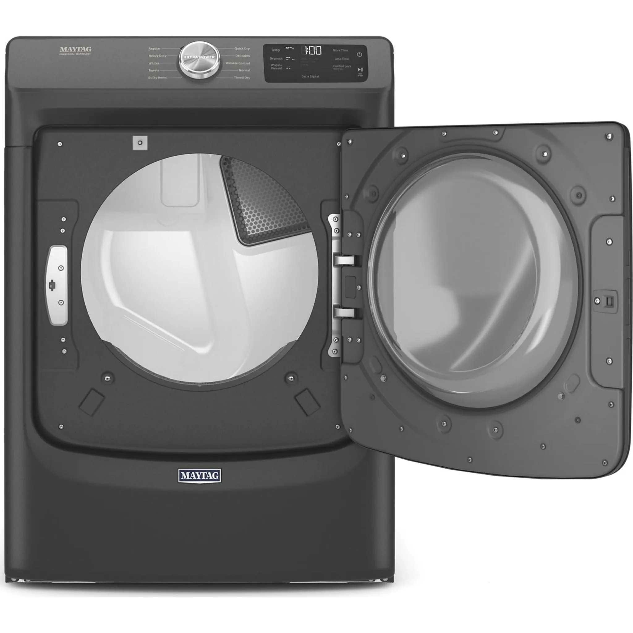 Maytag Front Load Electric Dryer with Extra Power and Quick Dry cycle - 7.3 cu. ft. (YMED5630MBK)