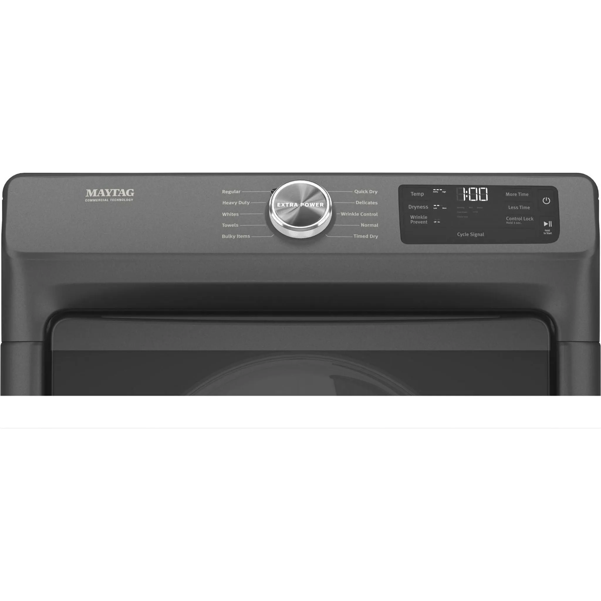 Maytag Front Load Electric Dryer with Extra Power and Quick Dry cycle - 7.3 cu. ft. (YMED5630MBK)